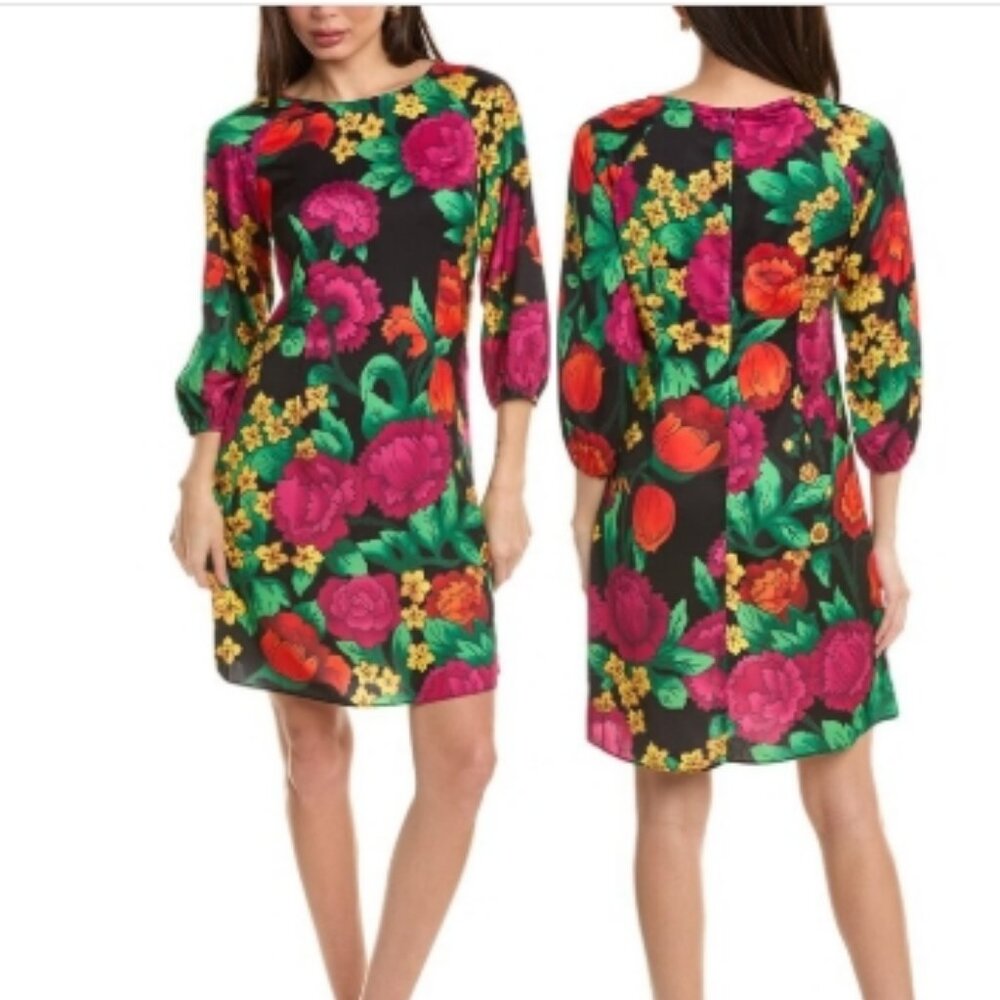 Flora Bea Danniella Rooftop Garden Shift Dress Women's S NWT/🆕⌚📦🏃💨🚚